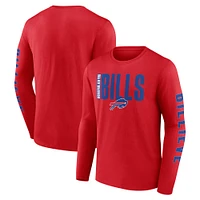 Men's Fanatics Red Buffalo Bills Vision Long Sleeve T-Shirt