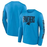 Men's Fanatics Blue Carolina Panthers Vision Long Sleeve T-Shirt