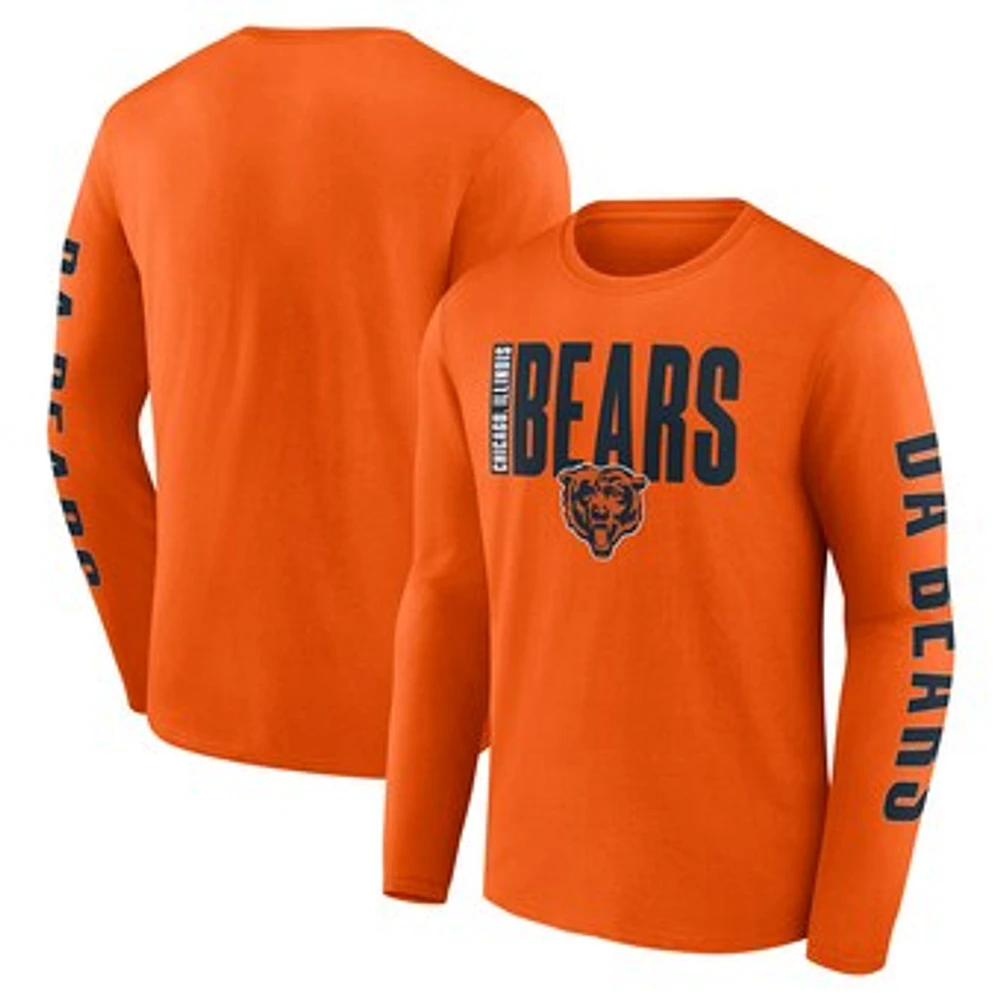 Men's Fanatics Orange Chicago Bears Vision Long Sleeve T-Shirt