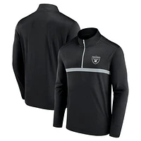 Men's Fanatics  Black Las Vegas Raiders Head-to-Head Quarter-Zip Top