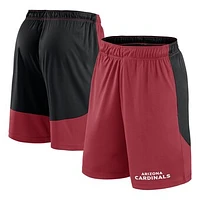 Men's Fanatics Cardinal/Black Arizona Cardinals Launch Polyester Shorts