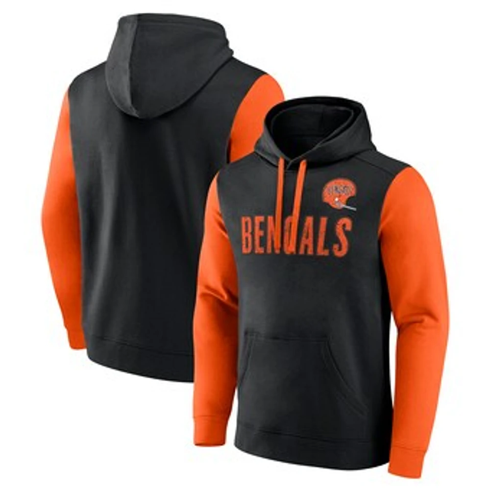 Men's Fanatics Black Cincinnati Bengals Fleece Pullover Hoodie