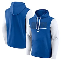 Men's Fanatics Royal/White Indianapolis Colts Outline Pullover Hoodie