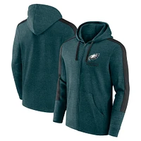 Men's Fanatics  Heather Midnight Green Philadelphia Eagles Gains Full-Zip Hoodie