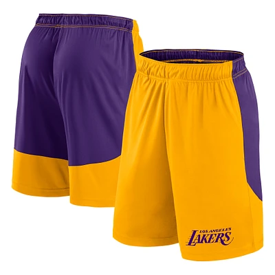 Men's Gold/Purple Los Angeles Lakers Launch Performance Shorts