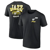 Men's Logo Athletic Black Utah Jazz Never Over T-Shirt