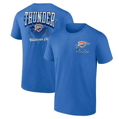 Men's Logo Athletic Blue Oklahoma City Thunder Never Over T-Shirt