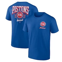 Men's Logo Athletic Blue Detroit Pistons Never Over T-Shirt