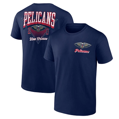 Men's Logo Athletic Navy New Orleans Pelicans Never Over T-Shirt