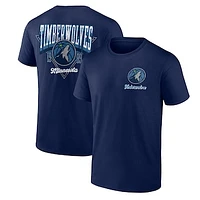 Men's Logo Athletic Navy Minnesota Timberwolves Never Over T-Shirt