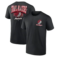 Men's Logo Athletic Black Portland Trail Blazers Never Over T-Shirt