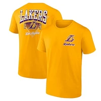 Men's Logo Athletic Gold Los Angeles Lakers Never Over T-Shirt