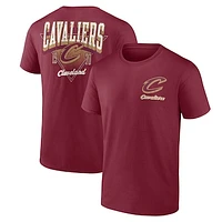 Men's Logo Athletic Wine Cleveland Cavaliers Never Over T-Shirt