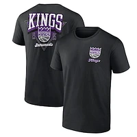 Men's Logo Athletic Black Sacramento Kings Never Over T-Shirt