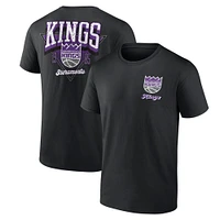 Men's Logo Athletic Black Sacramento Kings Never Over T-Shirt