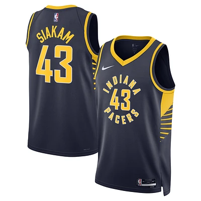 Unisex Nike Pascal Siakam Navy Indiana Pacers Swingman Jersey - Icon Edition