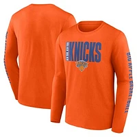 Men's Orange New York Knicks Vision Long Sleeve T-Shirt