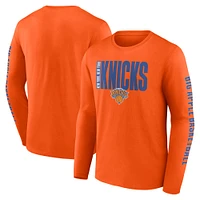 Men's Orange New York Knicks Vision Long Sleeve T-Shirt