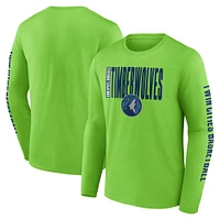 Men's Green Minnesota Timberwolves Vision Long Sleeve T-Shirt