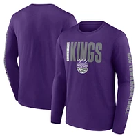 Men's Purple Sacramento Kings Vision Long Sleeve T-Shirt