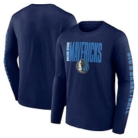 Men's Navy Dallas Mavericks Vision Long Sleeve T-Shirt