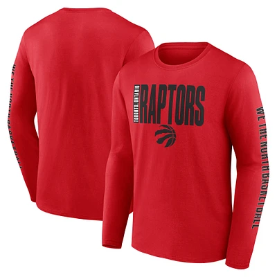 Men's Red Toronto Raptors Vision Long Sleeve T-Shirt