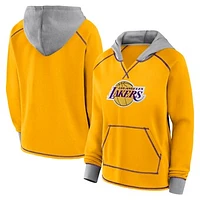 Women's Gold Los Angeles Lakers Boom Pullover Hoodie