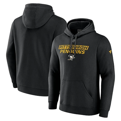 Men's Fanatics Black Pittsburgh Penguins Prime Alt Logo Pullover Hoodie