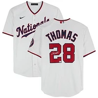 Lane Thomas Washington Nationals Autographed White Nike Replica Jersey