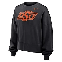 Women's Nike Black Oklahoma State Cowboys Oversized Phoenix Fleece Pullover Sweatshirt