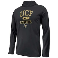 Youth Nike Black UCF Knights Stacked Logo Hoodie Long Sleeve T-Shirt