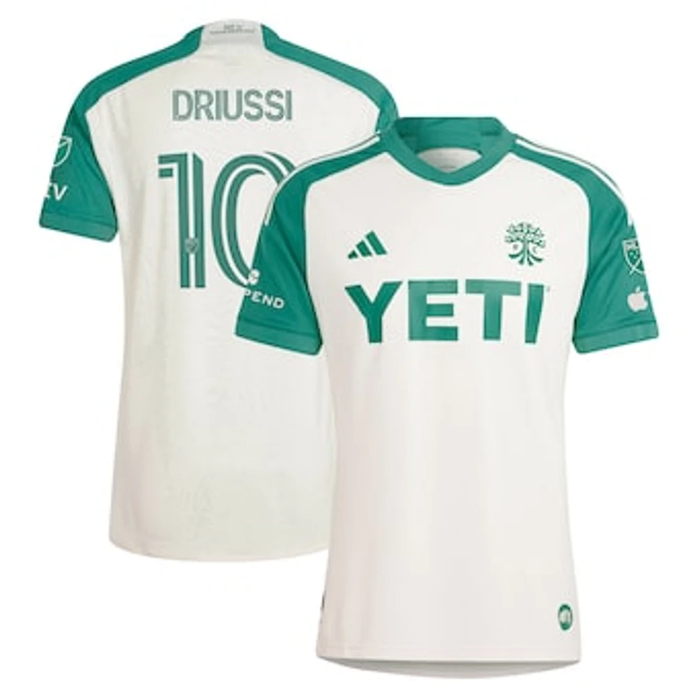 Men's adidas Sebastián Driussi Tan Austin FC 2024 The Armadillo Kit Authentic Player Jersey