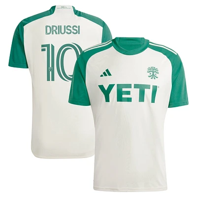 Men's adidas Sebastián Driussi Tan Austin FC 2024 The Armadillo Kit Replica Player Jersey