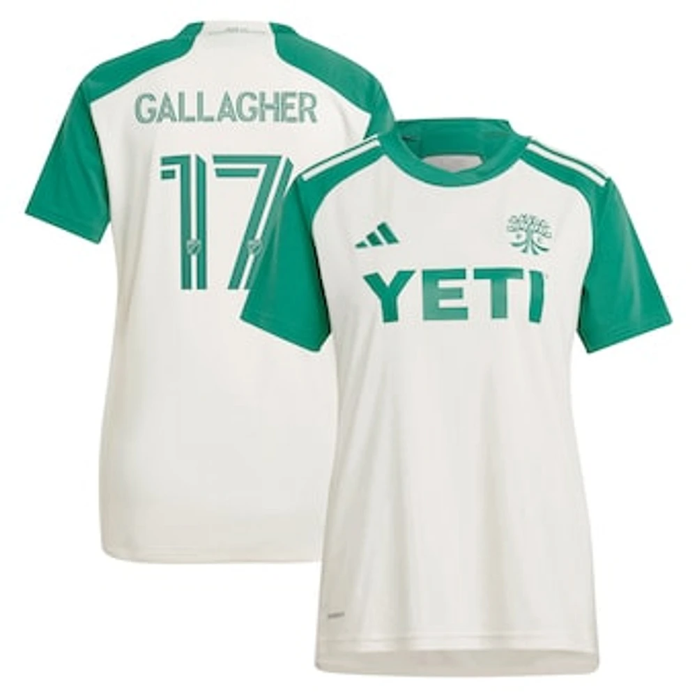 Women's adidas Jon Gallagher Tan Austin FC 2024 The Armadillo Kit Replica Player Jersey