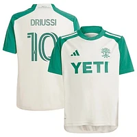 Youth adidas Sebastián Driussi Tan Austin FC 2024 The Armadillo Kit Replica Player Jersey