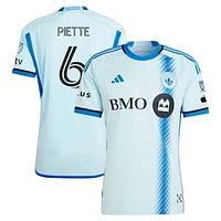 Men's adidas Samuel Piette Light Blue CF Montreal 2024 La Main Authentic Player Jersey