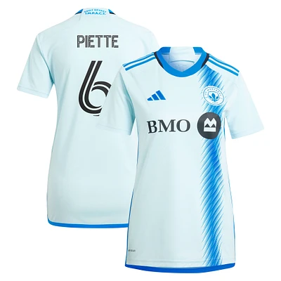 Women's adidas Samuel Piette Light Blue CF Montreal 2024 La Main Replica Player Jersey