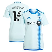 Women's adidas Joel Waterman Light Blue CF Montreal 2024 La Main Replica Player Jersey