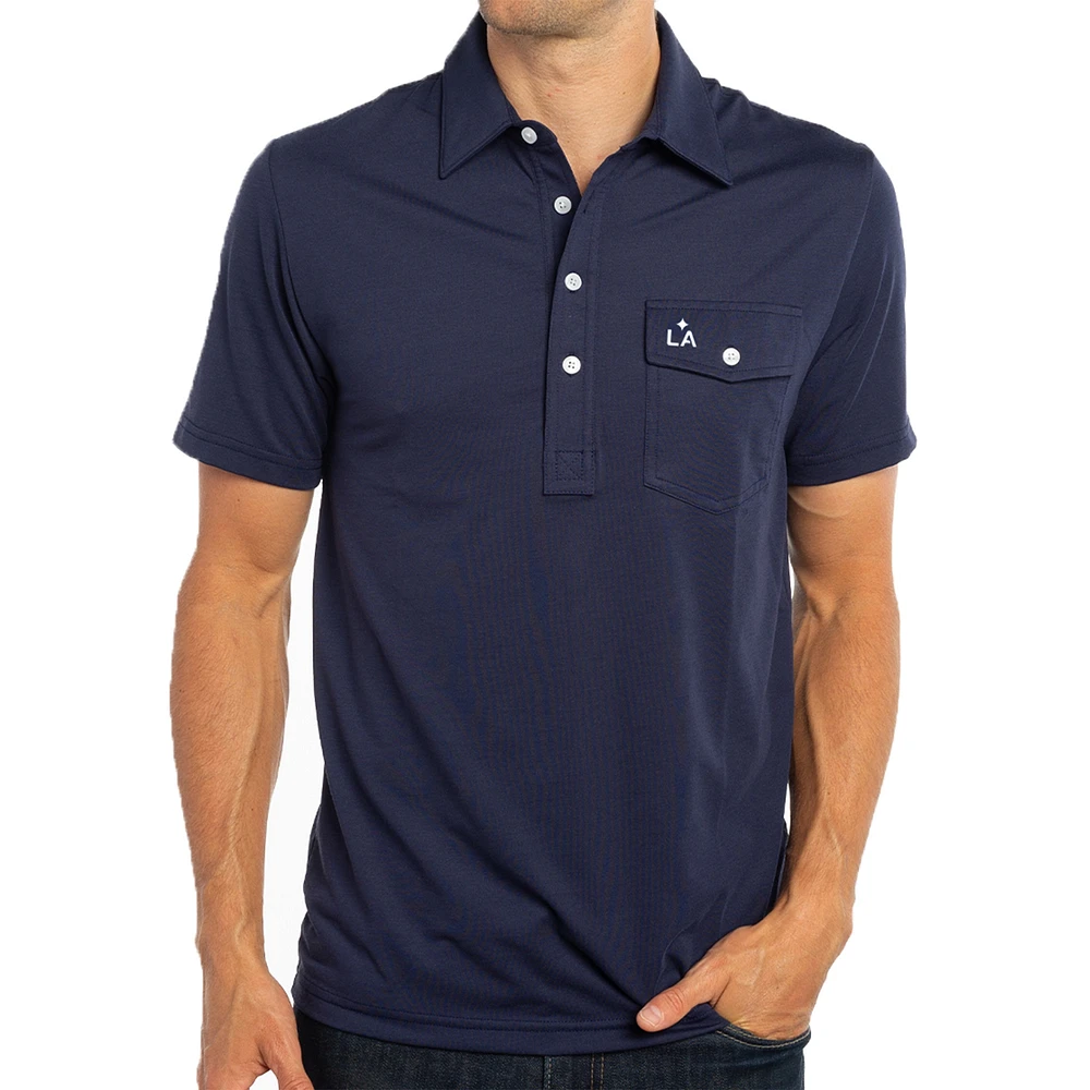 Men's Navy LA Galaxy Player Polo