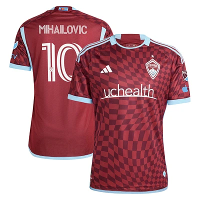 Men's adidas Djordje Mihailovic Burgundy Colorado Rapids 2024 One Flag Kit Authentic Player Jersey