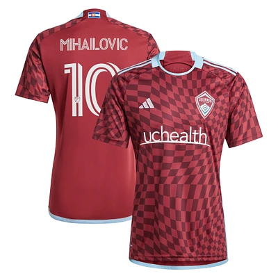 Men's adidas Djordje Mihailovic Burgundy Colorado Rapids 2024 One Flag Kit Replica Player Jersey