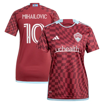 Women's adidas Djordje Mihailovic Burgundy Colorado Rapids 2024 One Flag Kit Replica Player Jersey