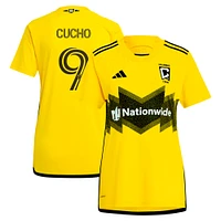 Women's adidas Cucho Hernández Yellow Columbus Crew 2024 The Home Kit Replica Player Jersey