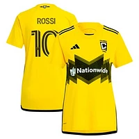 Women's adidas Diego Rossi Yellow Columbus Crew 2024 The Home Kit Replica Player Jersey