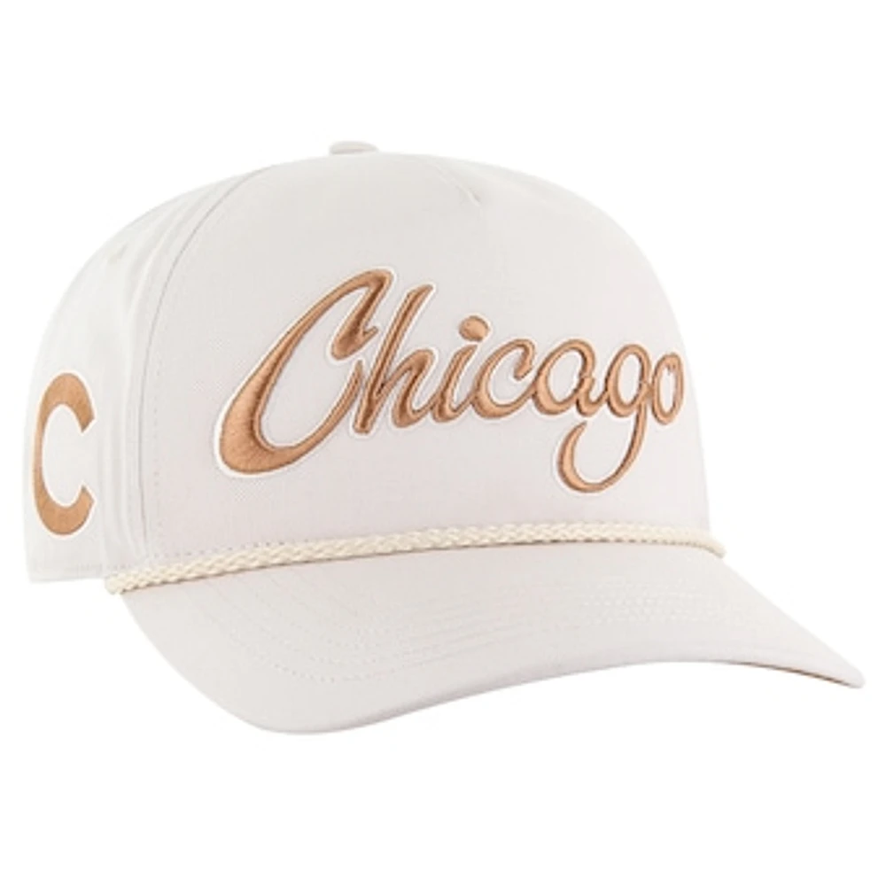 Men's '47 Cream Chicago Cubs Neutral Overhand Hitch Adjustable Hat