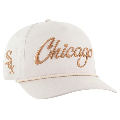 Men's '47 Cream Chicago White Sox Neutral Overhand Hitch Adjustable Hat