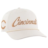 Men's '47 Cream Cincinnati Reds Neutral Overhand Hitch Adjustable Hat