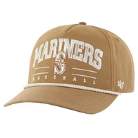 Men's '47 Brown Seattle Mariners Neutral Roscoe Rope Hitch Adjustable Hat