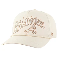 Men's '47 Cream Atlanta Braves Neutral Wave Rope Hitch Adjustbable Hat