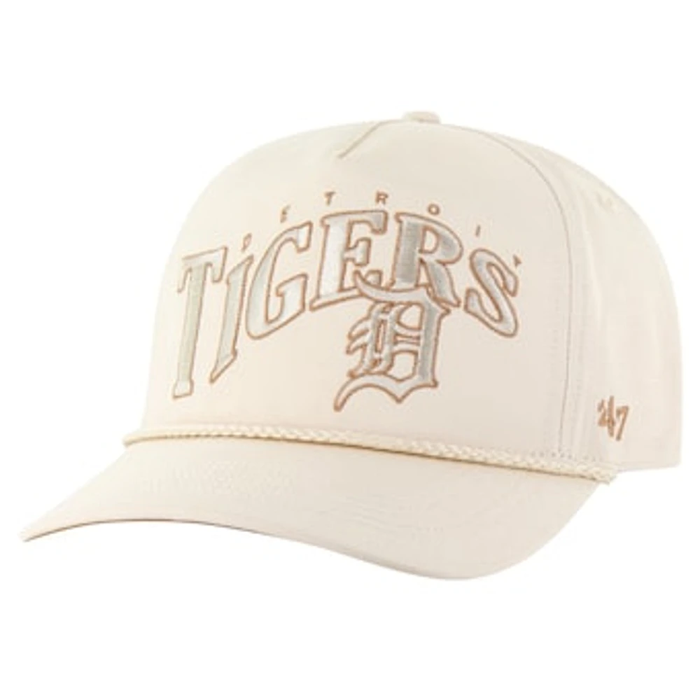 Men's '47 Cream Detroit Tigers Neutral Wave Rope Hitch Adjustbable Hat